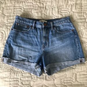 Madewell High Waist Shorts in Bo Wash (28)